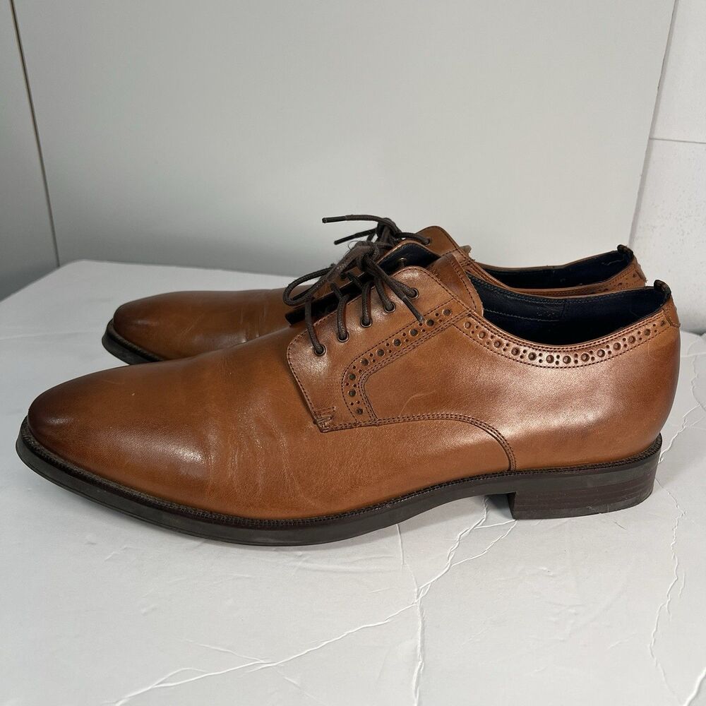 Size 13 M - Mens Cole Haan Dress Shoes Jefferson Grand Oxford Tan C30626